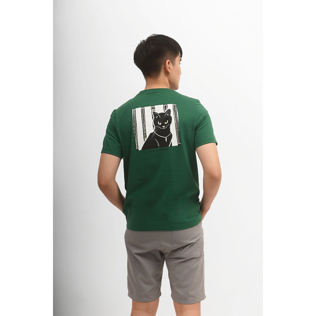 MANZONE Kaos Pria Lengan Pendek TOM - GREEN