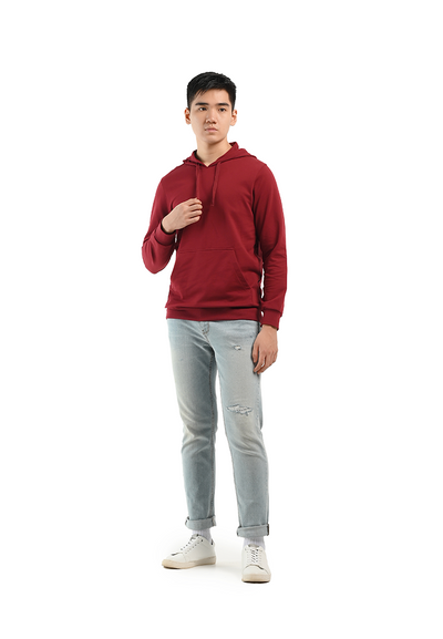 MANZONE Sweater Hoodie Pria  RELIKAN-RE - RED