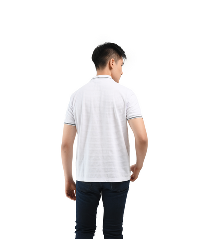 MANZONE Kaos Polo Shirt Pria LANZO - WHITE