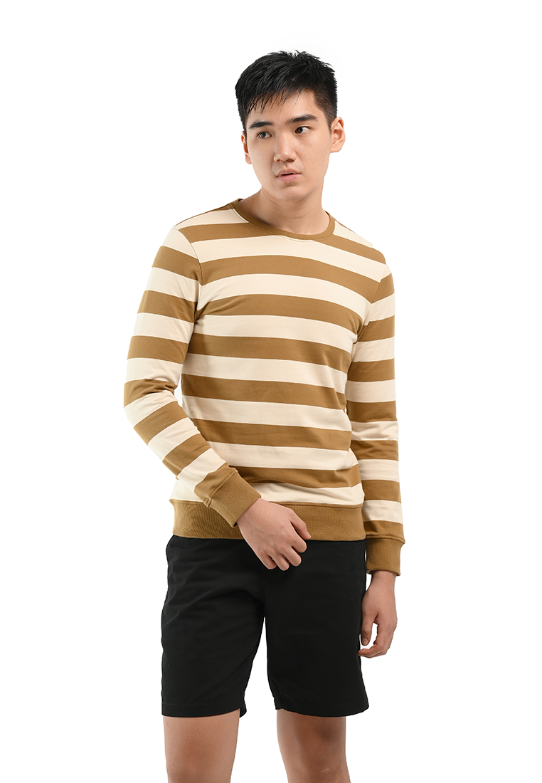 MANZONE Sweater Pria MZY-DITTO - BROWN