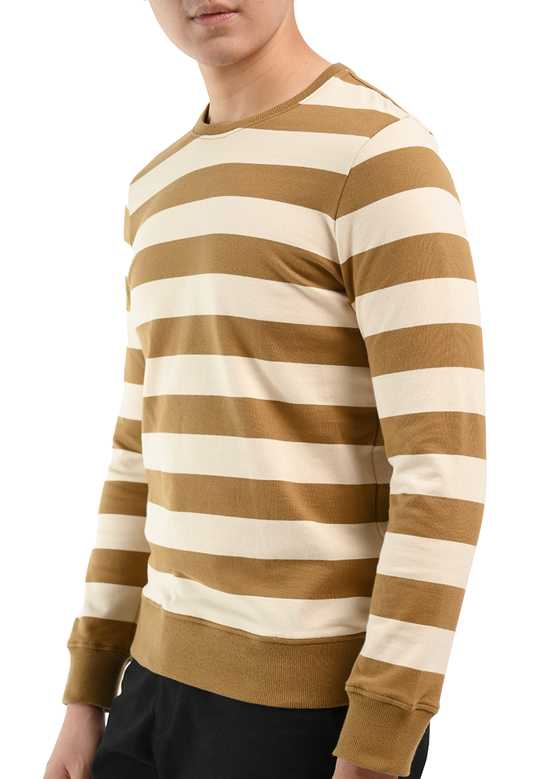 MANZONE Sweater Pria MZY-DITTO - BROWN