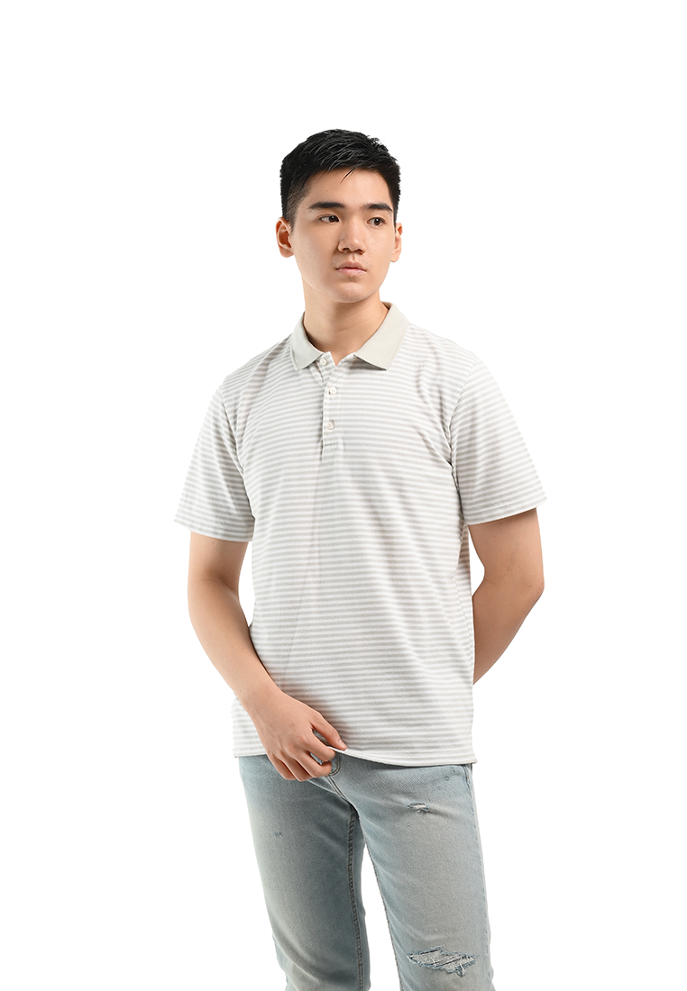 MANZONE Poloshirt Pria Lengan Pendek  FINNLEY-GR - GREY