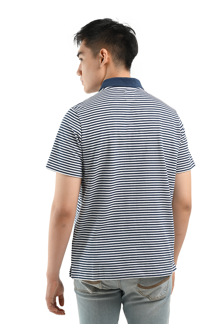 MANZONE Poloshirt Pria Lengan Pendek  FINNLEY-NA - NAVY