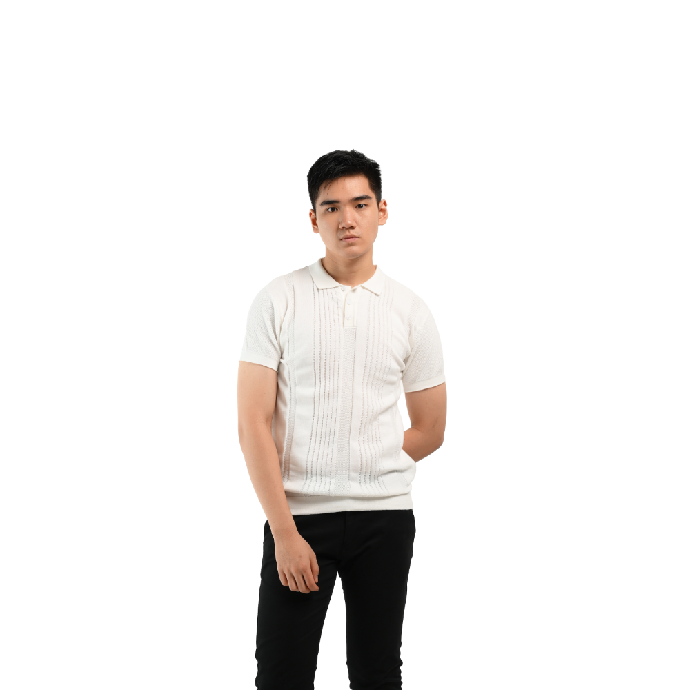 MANZONE Poloshirt Pria Lengan Pendek MZC-BERLIND - WHITE