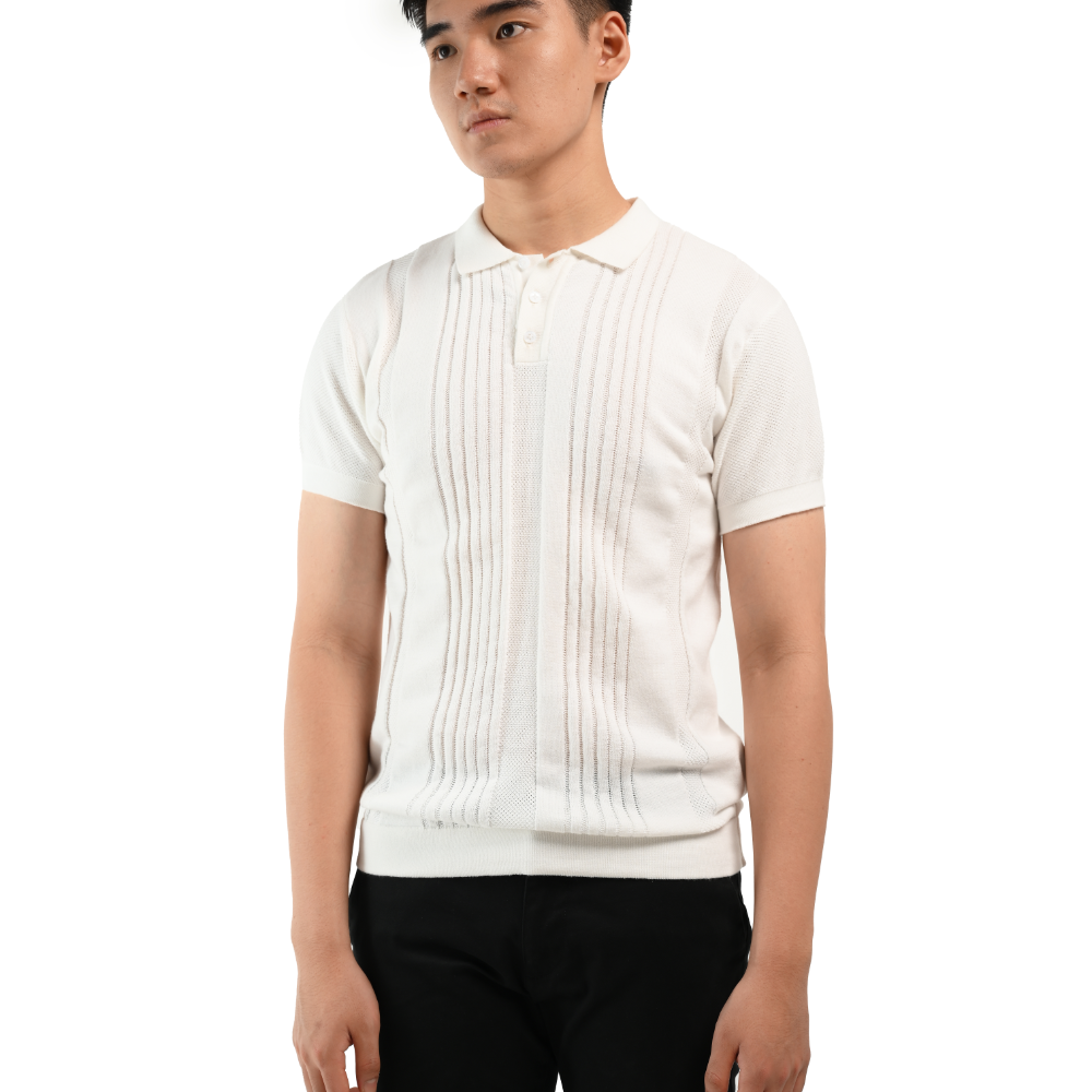 MANZONE Poloshirt Pria Lengan Pendek MZC-BERLIND - WHITE