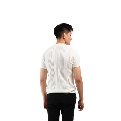 MANZONE Poloshirt Pria Lengan Pendek MZC-BERLIND - WHITE