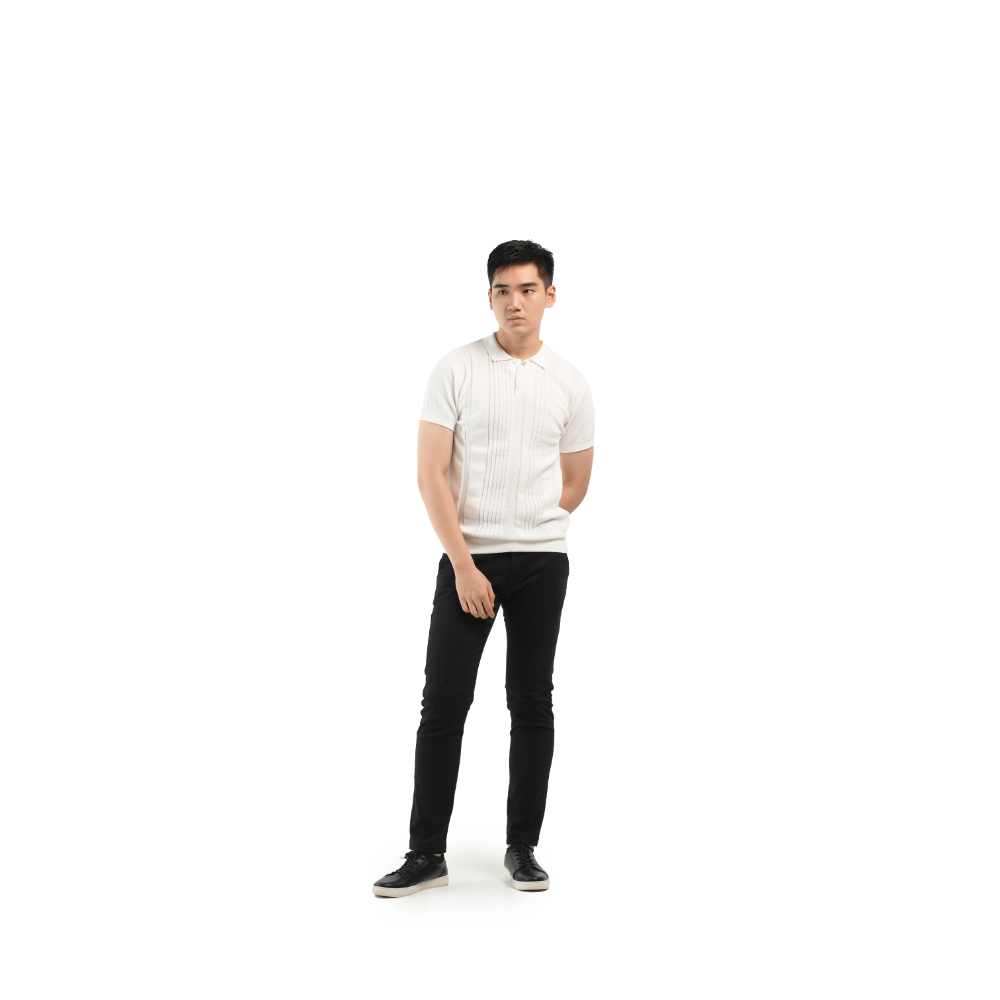 MANZONE Poloshirt Pria Lengan Pendek MZC-BERLIND - WHITE