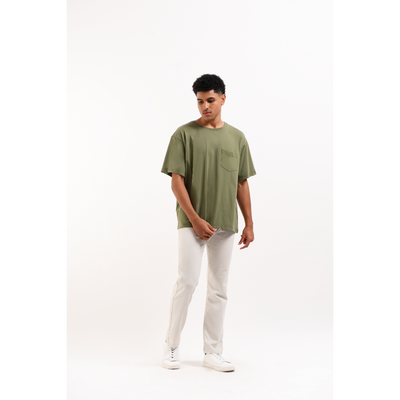 MANZONE Kaos Pria Lengan Pendek LARIO - OLIVE