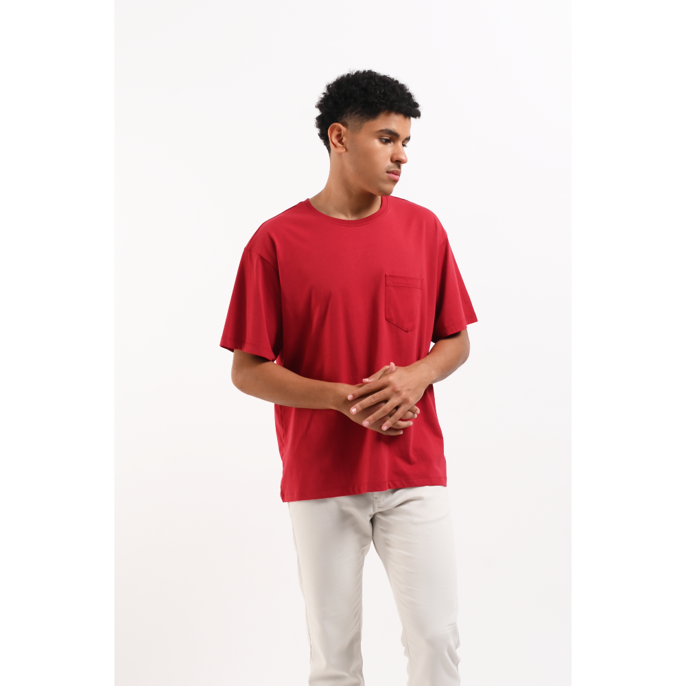 MANZONE Kaos Pria Lengan Pendek LARIO - RED