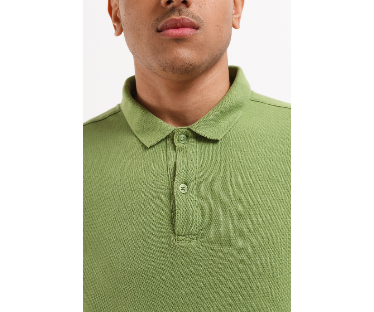 MANZONE Poloshirt Pria Lengan Pendek MZY-POLYWAG - GREEN