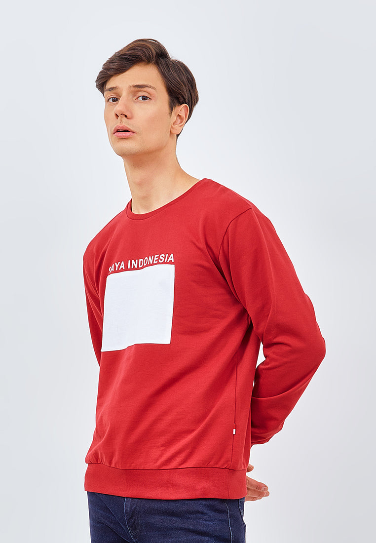 Manzone X Shopee Sweater ID-MERAH-Red