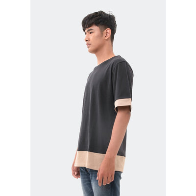 MANZONE Kaos Pria Lengan Pendek CAREFUL - BLACK